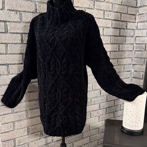Express Black Cowl Neck Sweater